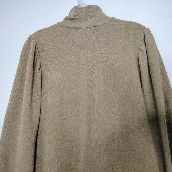 Madewell Women's Tan Balloon Sleeves Full Zip-Up Jacket Sz XL Pockets - Picture 10 of 14